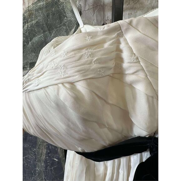 New BHLDN Hitherto Astral Silk Star Embroidered Dress Sz 2- Bridal Gown - Picture 8 of 10